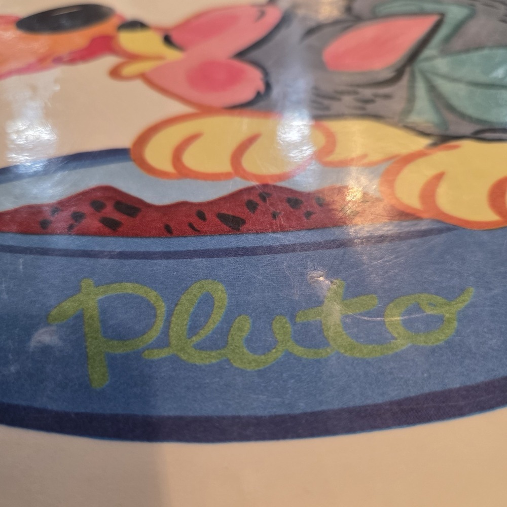 Set Of 4 Vintage Plastic Reversible Mickey Mouse And Friends Placemats - Picture 9 of 12
